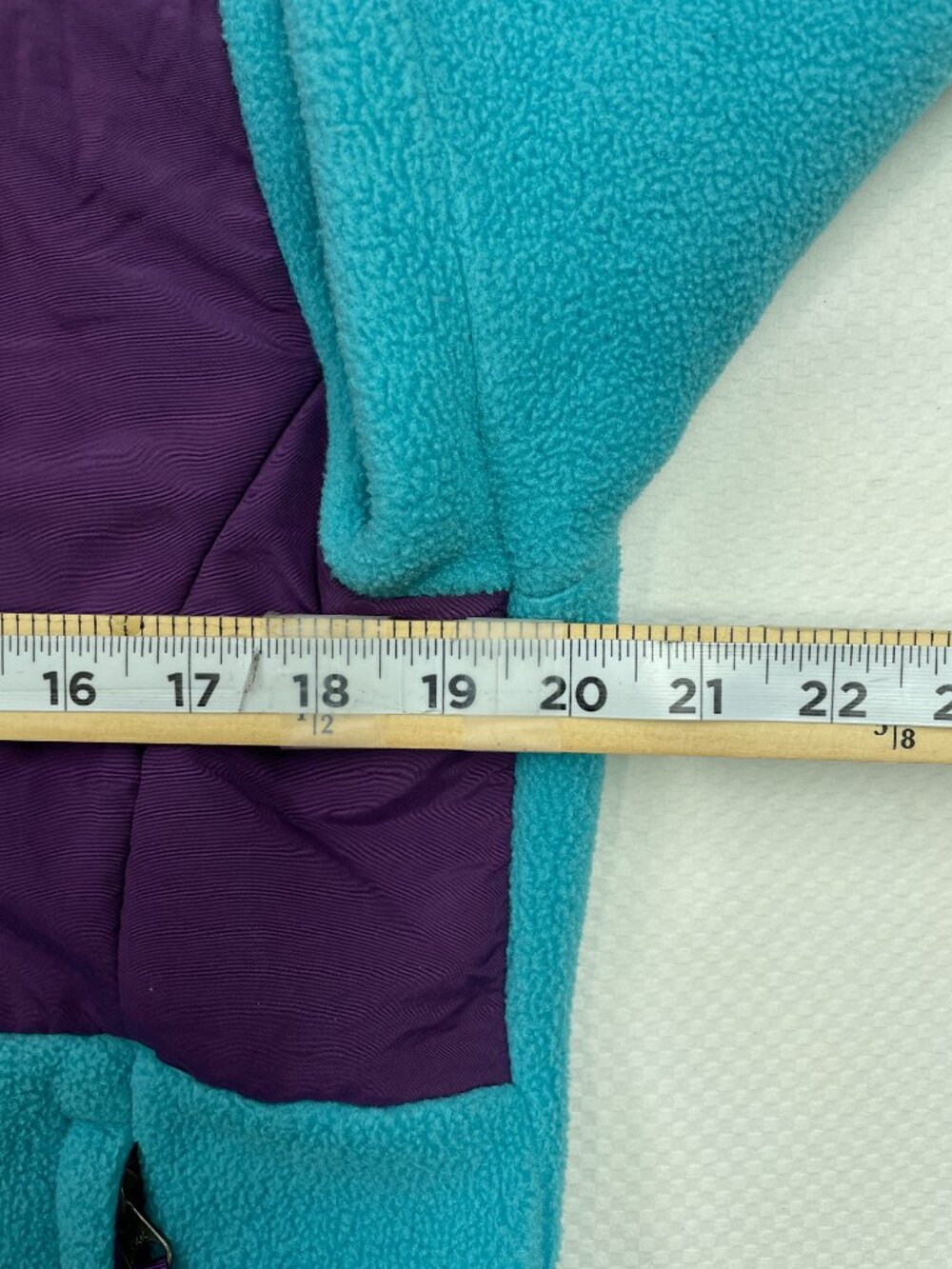 The North Face Trans-Antarctica Polartec Fleece Jacket Turquoise Purple Womens M - Picture 7 of 13